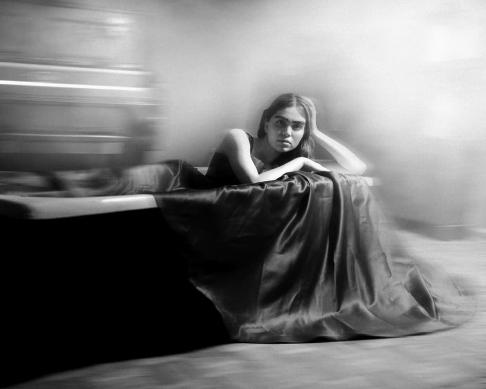 Pensive Woman Gaze by Hooman Sedaghi — canvas wall art