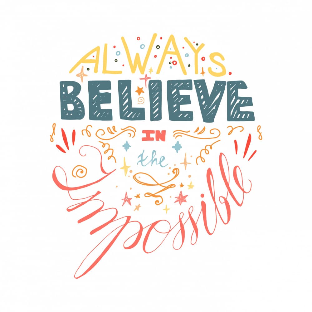 Believe In The Impossible by Marika Barsrsind β canvas wall art