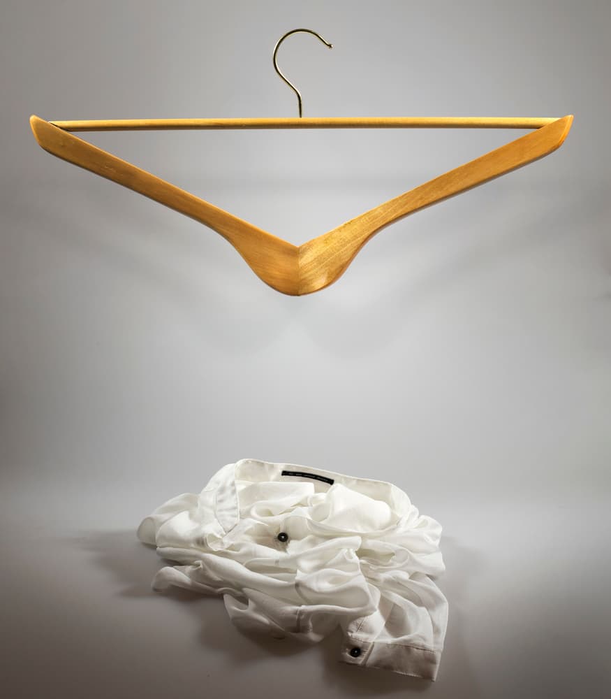 Elegant Hanger White Shirt by Wieteke de Kogel — canvas wall art
