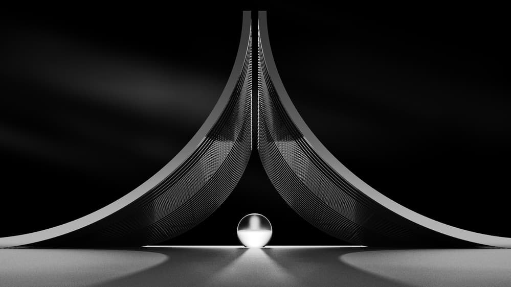 Glowing Sphere Arch by Antonyus Bunjamin (Abe) — canvas wall art