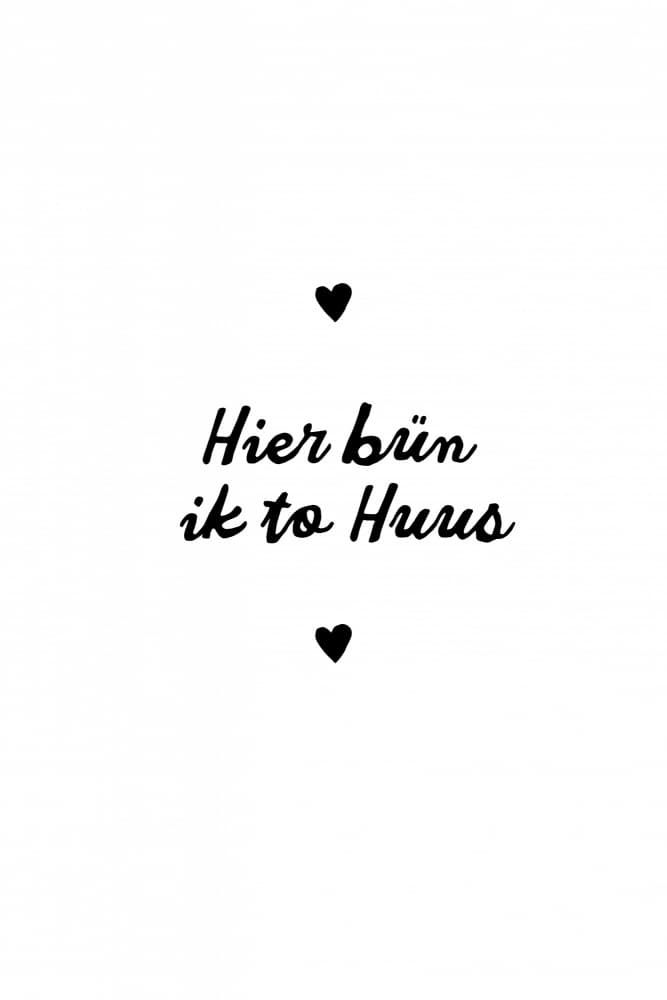 Hier Brün Ik To Huus by Treechild — canvas wall art
