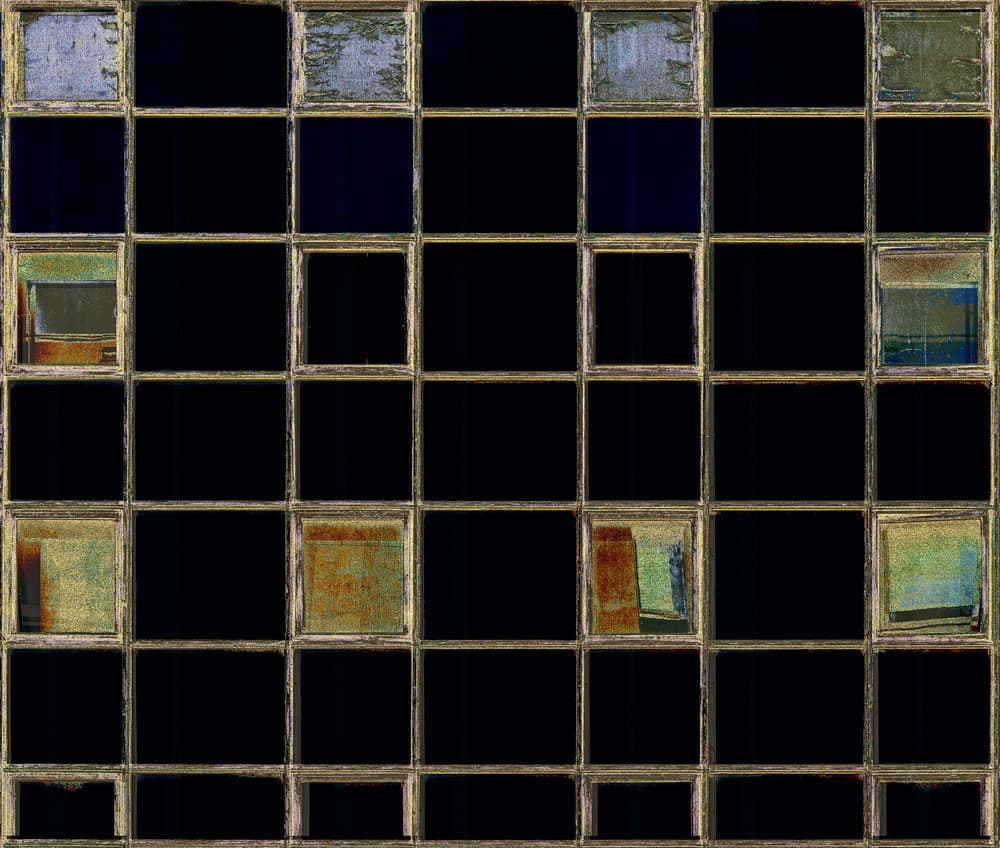 Urban Decay Window Grid by Harry Verschelden — canvas wall art