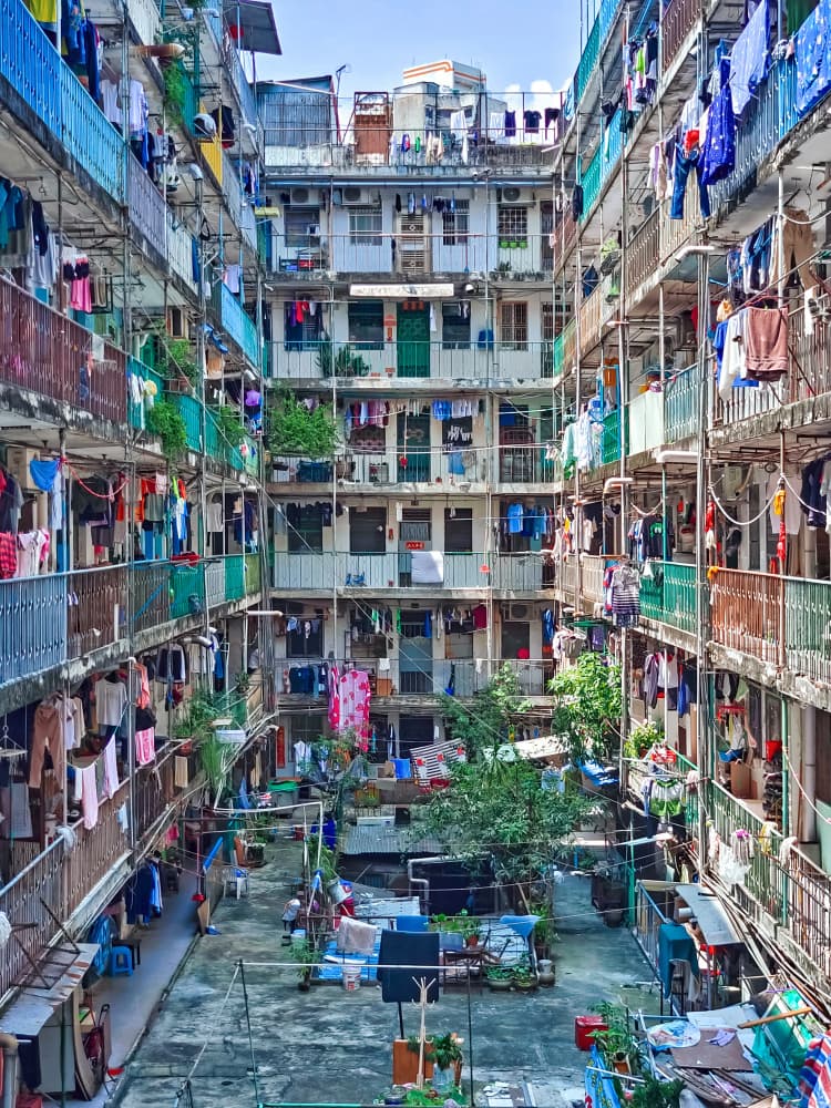 Urban Laundry Courtyard by Tong Ho Chung Howard — canvas wall art