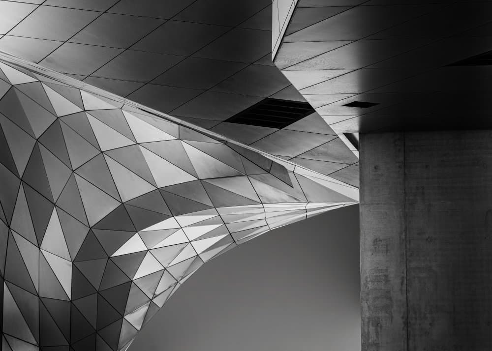 Geometric Architecture Forms by Elisabeth van Helden — canvas wall art