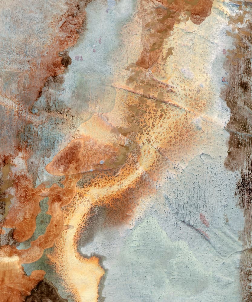 Earthy Rust Flow by Jared Hankins — canvas wall art