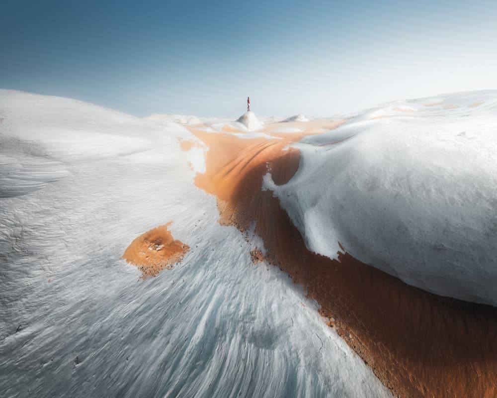 Orange River Winter Peak by David George — canvas wall art