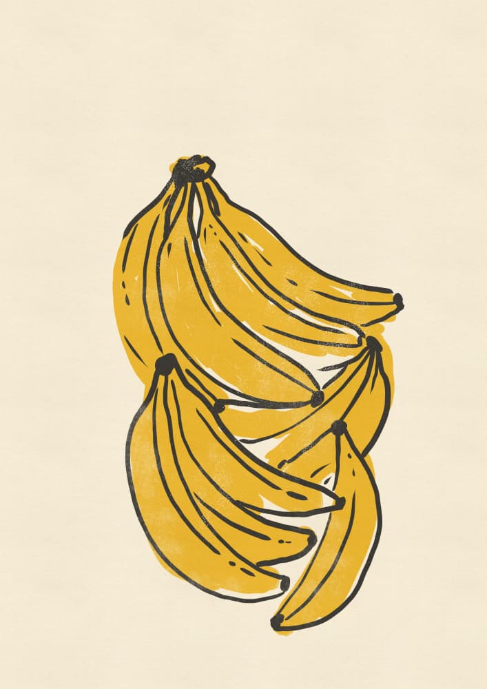Yellow Banana Bunch