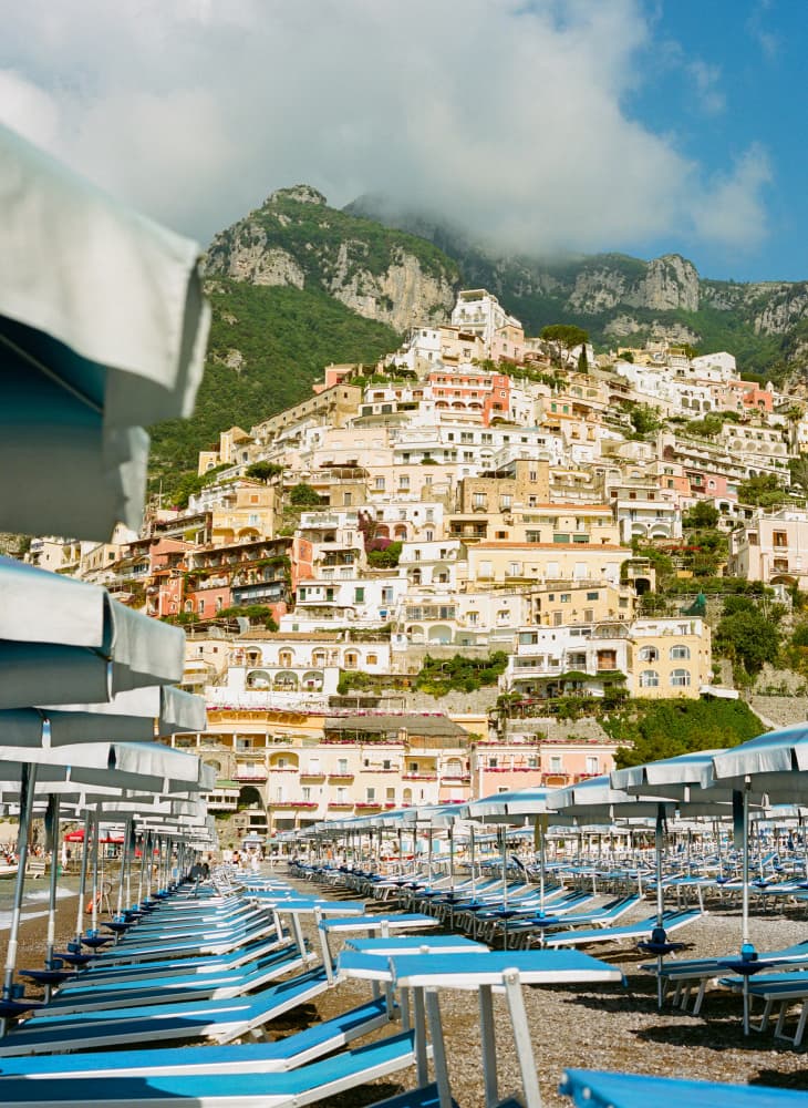 Colorful Positano Coast by Bethany Young — canvas wall art