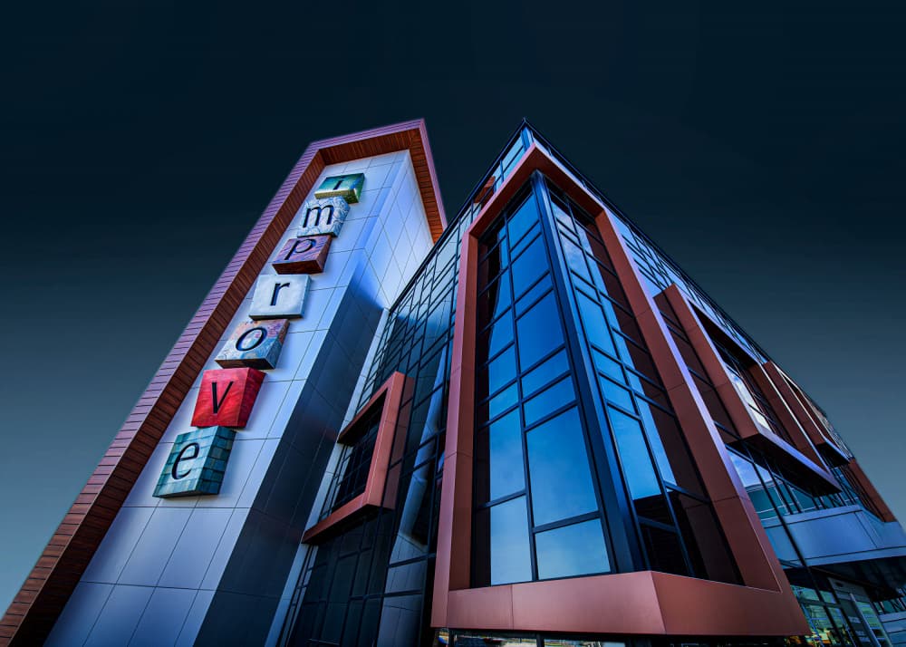 Modern Improve Building by Louie Luo — canvas wall art
