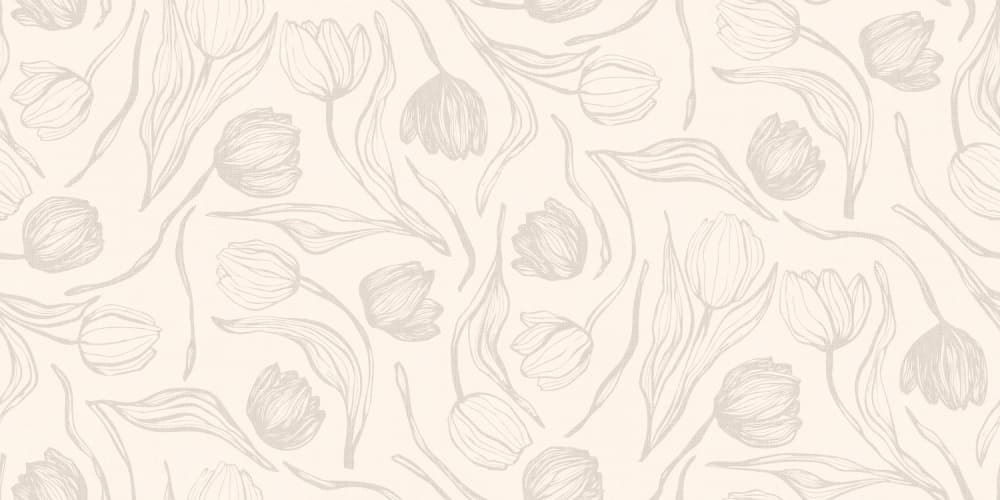 Delicate Tulip Pattern by Alexandra Weise — canvas wall art