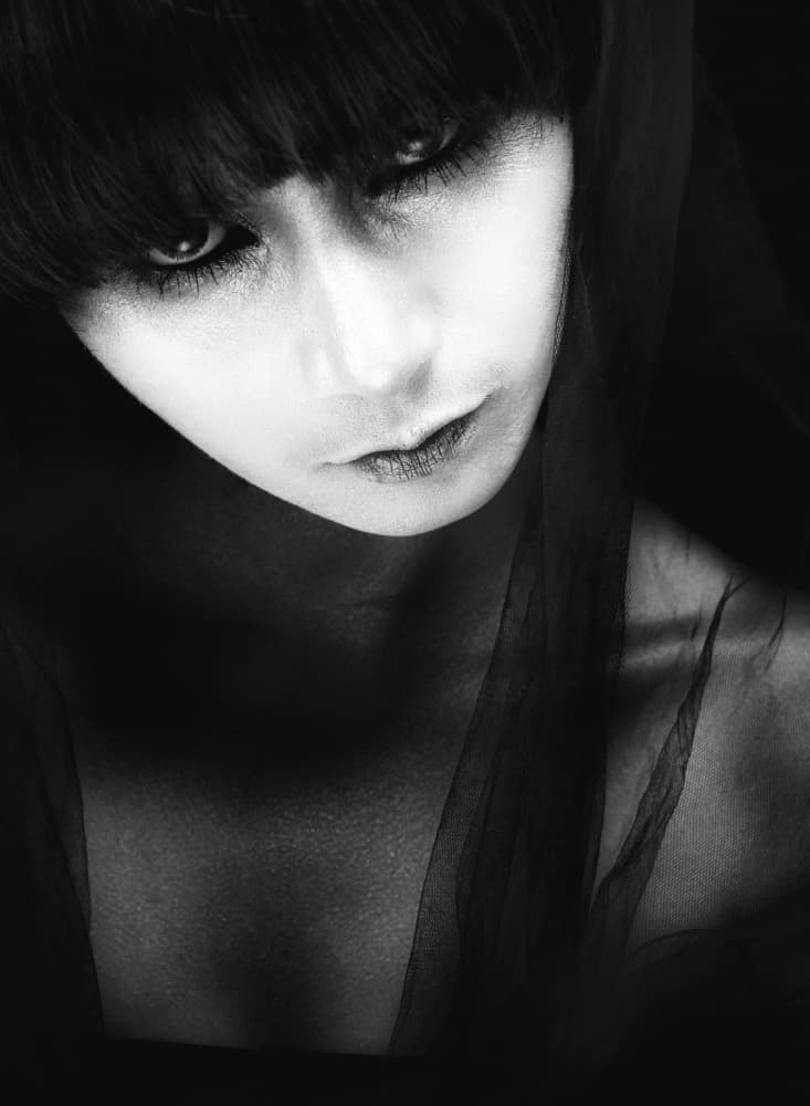 Mysterious Dark Portrait by Hari Sulistiawan — canvas wall art