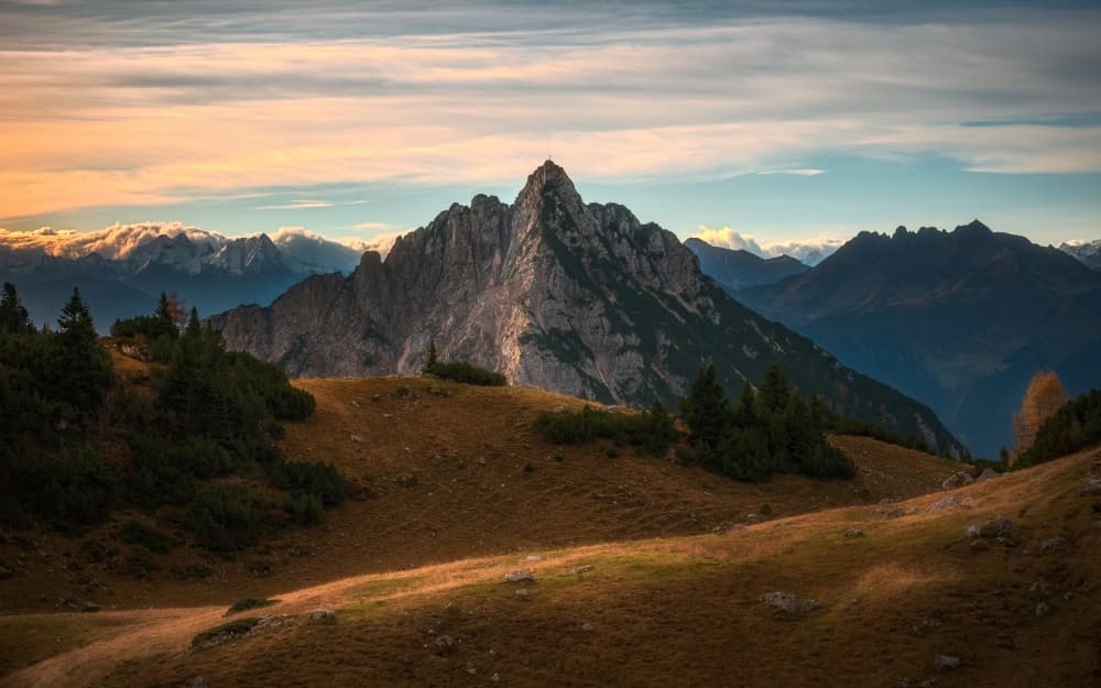 Autumn Mountain Sunset by Anastasios Gialopoulos — canvas wall art