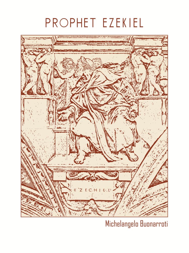 Biblical Prophet Ezekiel by Doa Project — canvas wall art