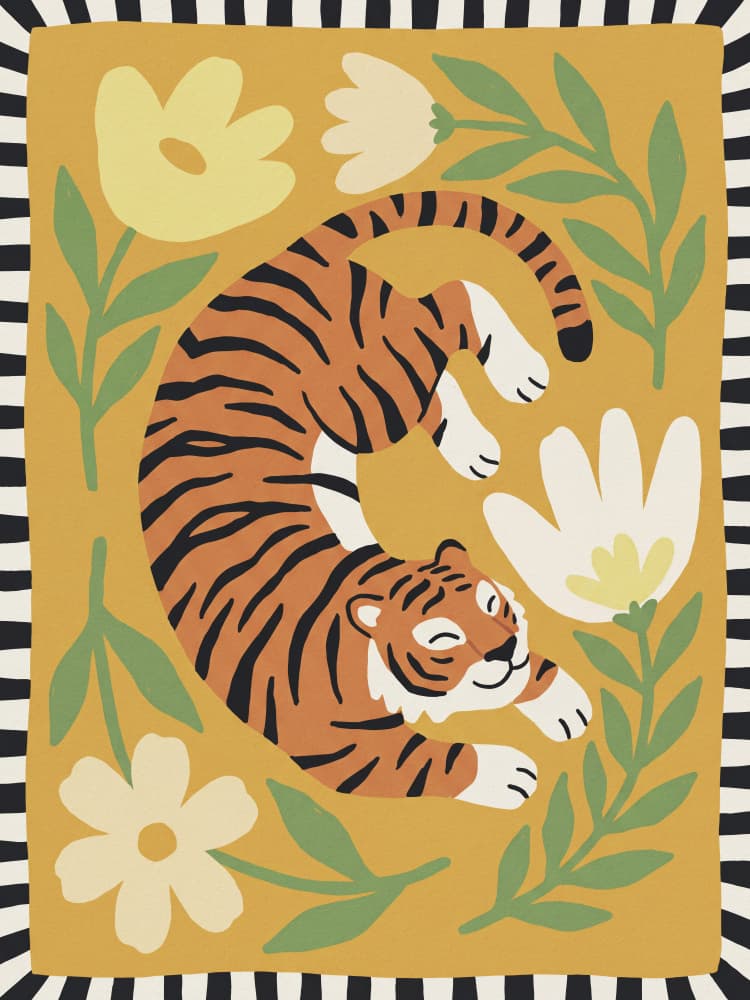 Smiling Tiger Blooms by Andreas Magnusson — canvas wall art