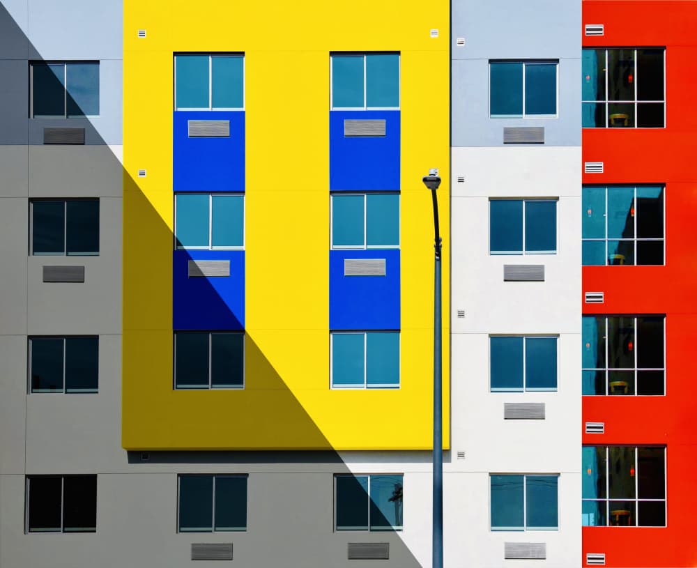 Colorful Urban Architecture by Arnon Orbach — canvas wall art