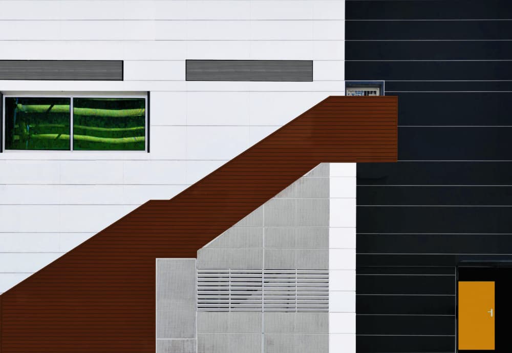 Modern Architectural Shapes by Arnon Orbach — canvas wall art