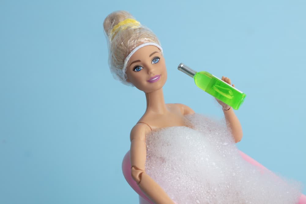 Barbie Bubble Bath by Julia Ramiro — canvas wall art