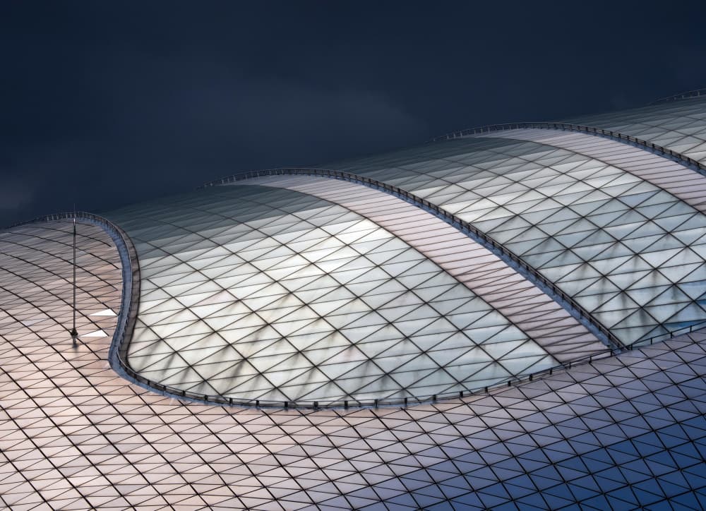 Modern Glass Roof Geometry by HAN dong hee — canvas wall art