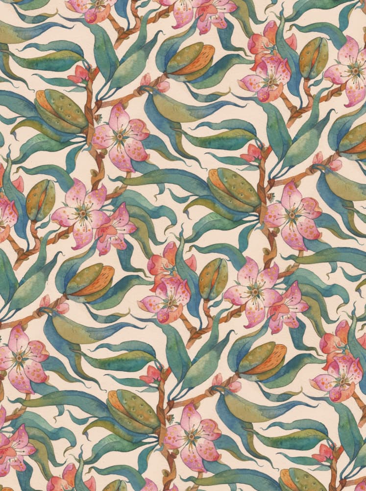 Soft Botanical Pattern by Tetiana Kava Illustration — canvas wall art