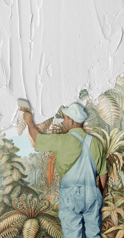 Jungle Wall Transformation by Marja van den Hurk — canvas wall art