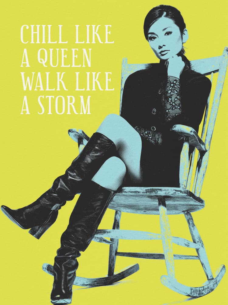 Chill Like A Queen by Andreas Magnusson — canvas wall art