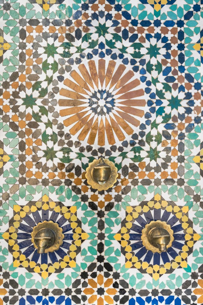 Moroccan Tile Fountain by Photolovers — canvas wall art