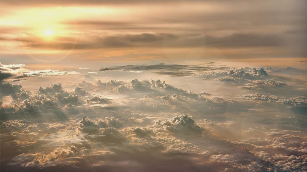Golden Light Above Clouds by MingLun Tsai (蔡明倫) — canvas wall art