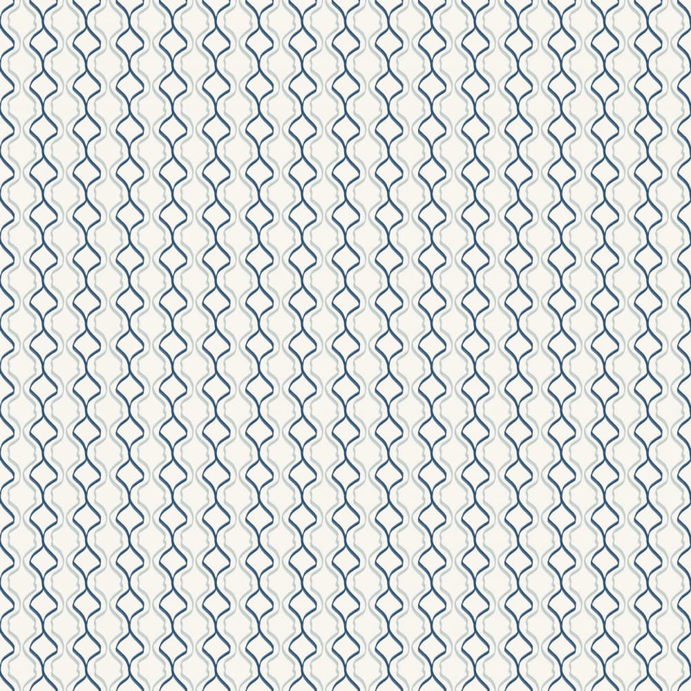 Flowing Blue Lines by Little Dean — canvas wall art