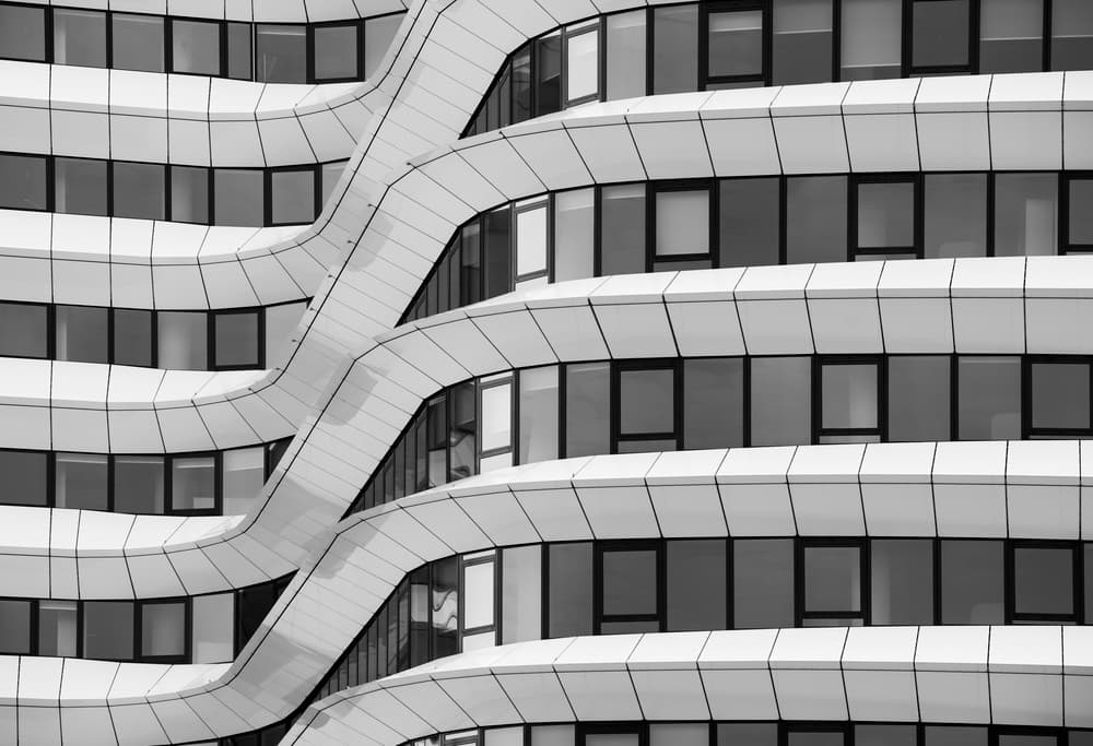 Wavy Modern Facade by Greetje van Son — canvas wall art