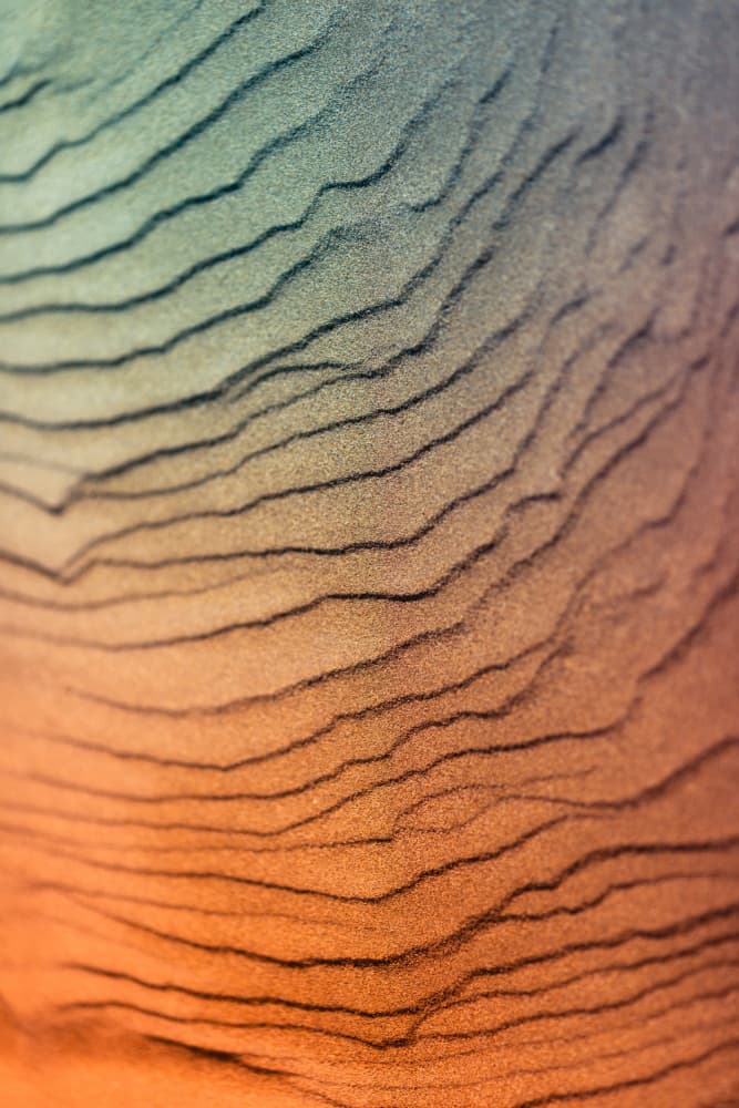 Warm Cool Sand Waves by Javier Pardina — canvas wall art