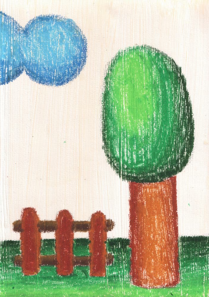 Peaceful Country Drawing by Kulik — canvas wall art