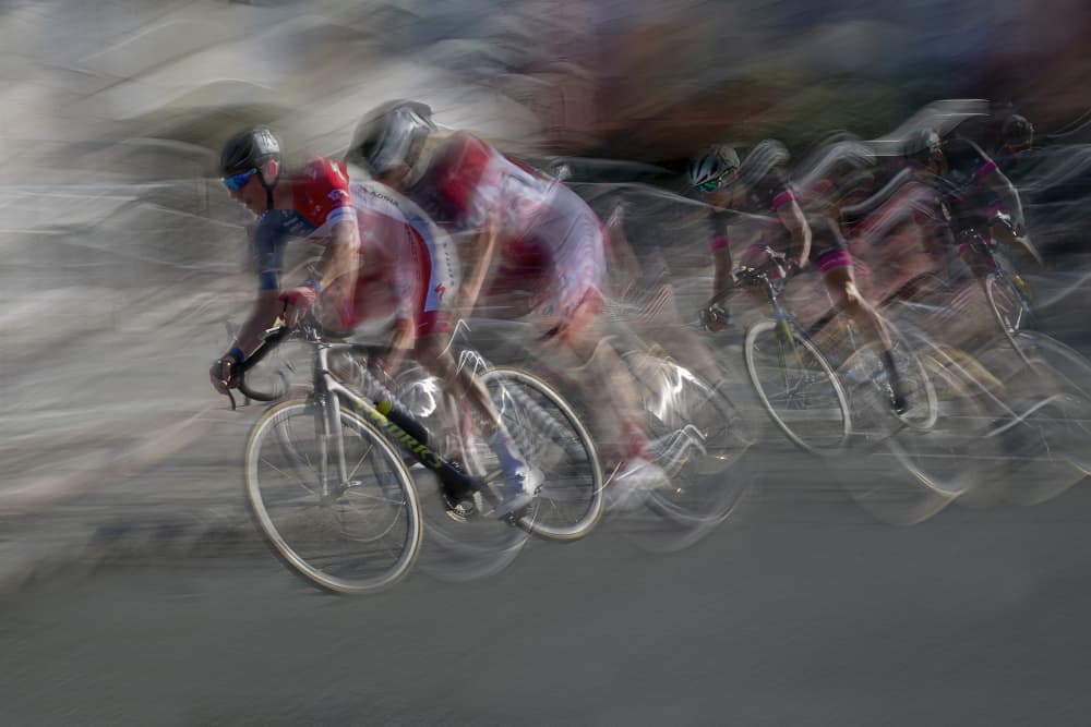 Dynamic Cycling Motion by Milan Malovrh — canvas wall art