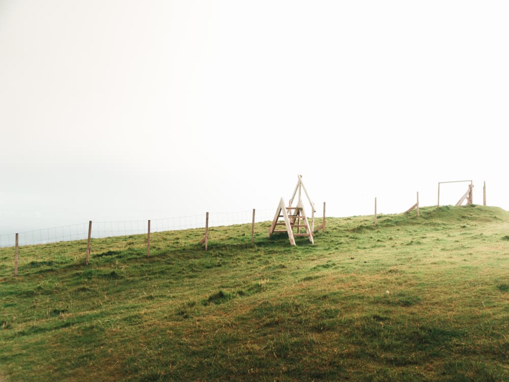 Grassy Hillside Stile by Theodor Gerhamn — canvas wall art