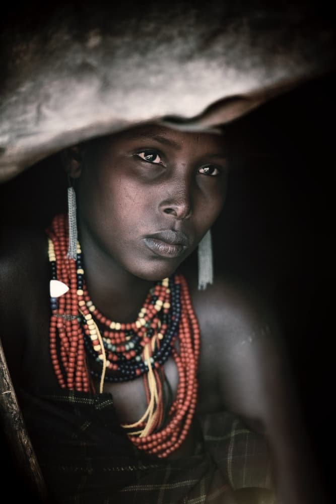 Tribal Beauty Gaze by Trevor Cole — canvas wall art