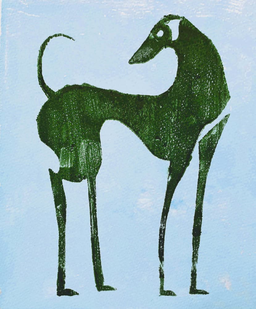 Elegant Desert Dog by Christina Misuro — canvas wall art