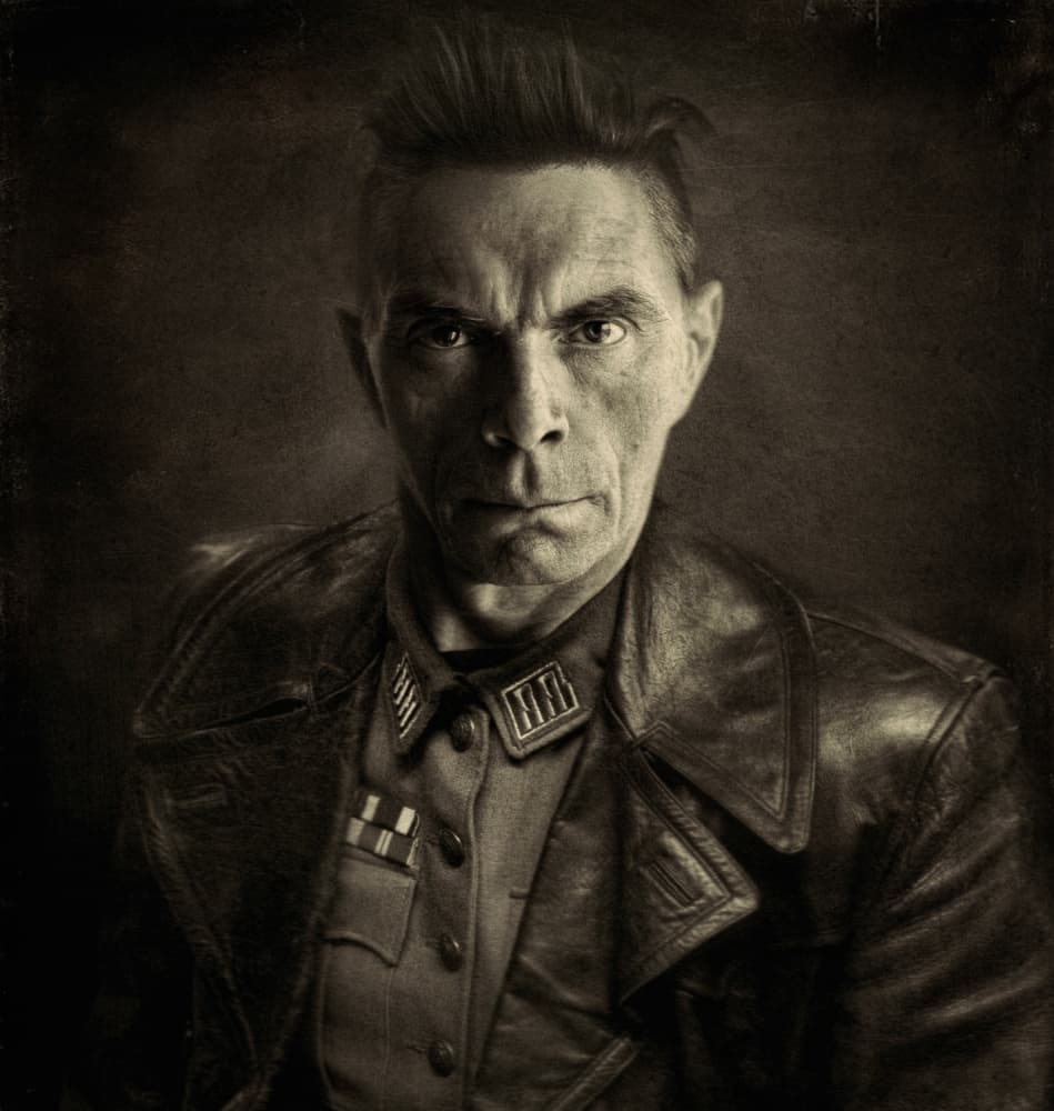 Stern Military Commander by Svetlana Melik-Nubarova — canvas wall art