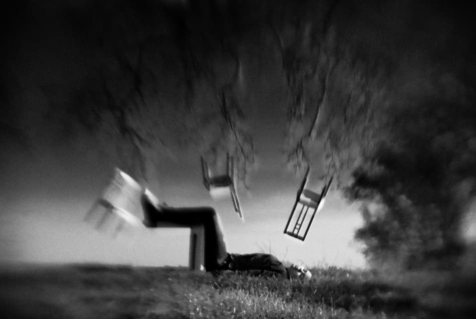 Falling Chairs Dream by Codrin Lupei — canvas wall art