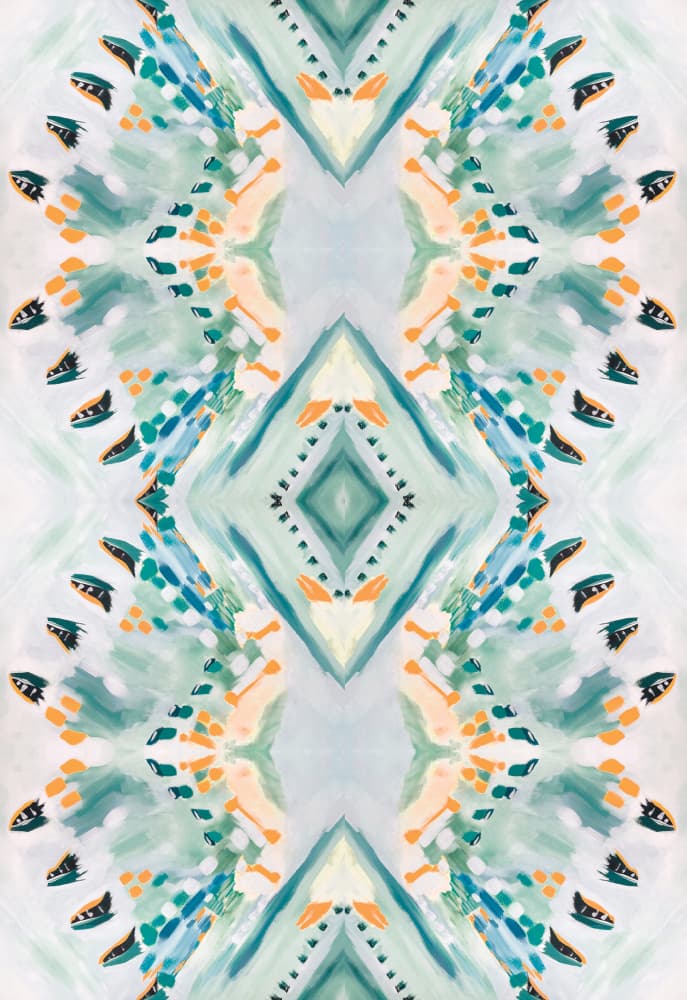 Vibrant Abstract Symmetry by Breanna Megan Studio — canvas wall art