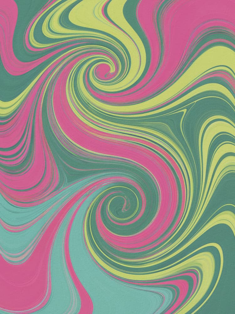 Vibrant Fluid Swirls by Andreas Magnusson — canvas wall art