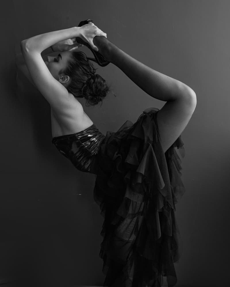 Elegant Flexible Pose by Shizuo Shiki — canvas wall art