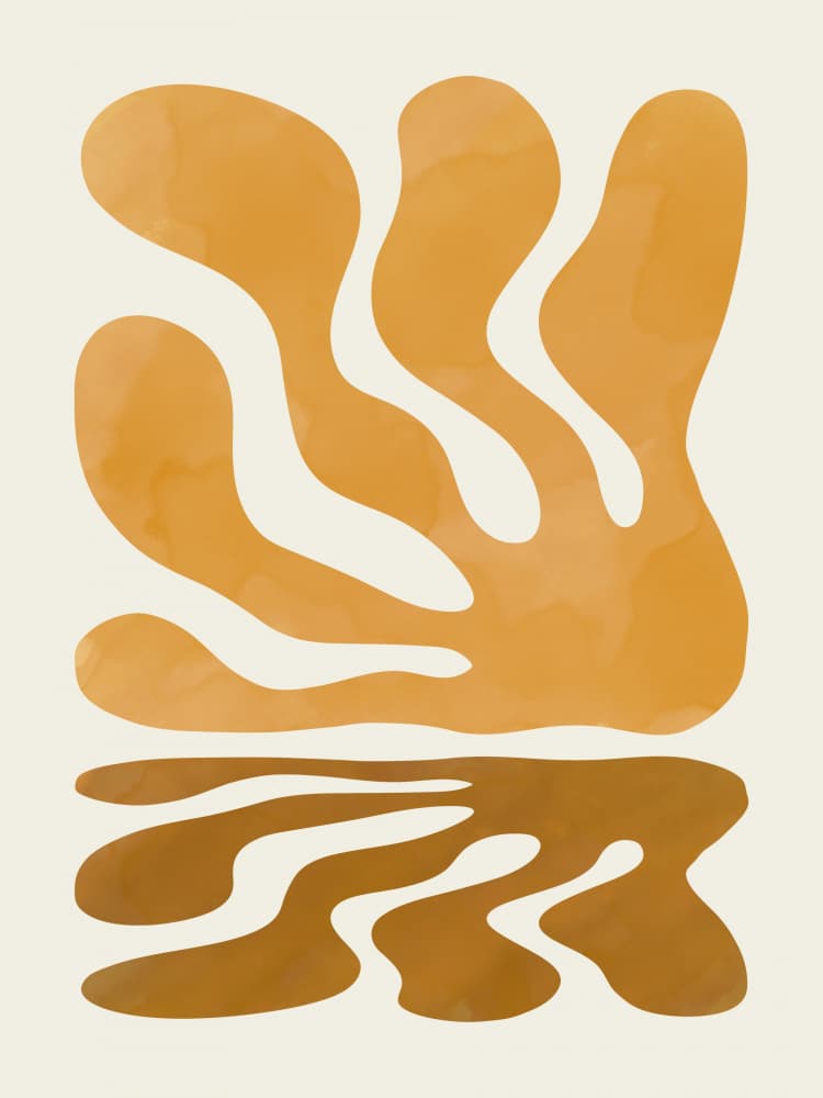 Earthy Organic Forms by Little Dean — canvas wall art