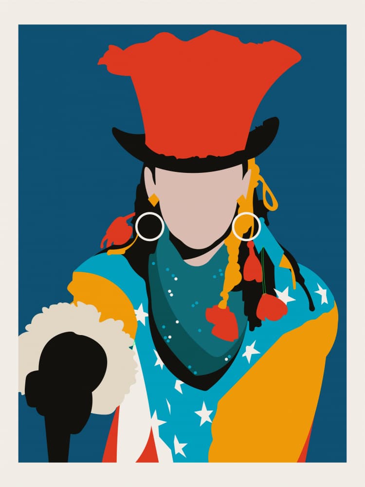 Colorful Music Icon by Retrodrome — canvas wall art