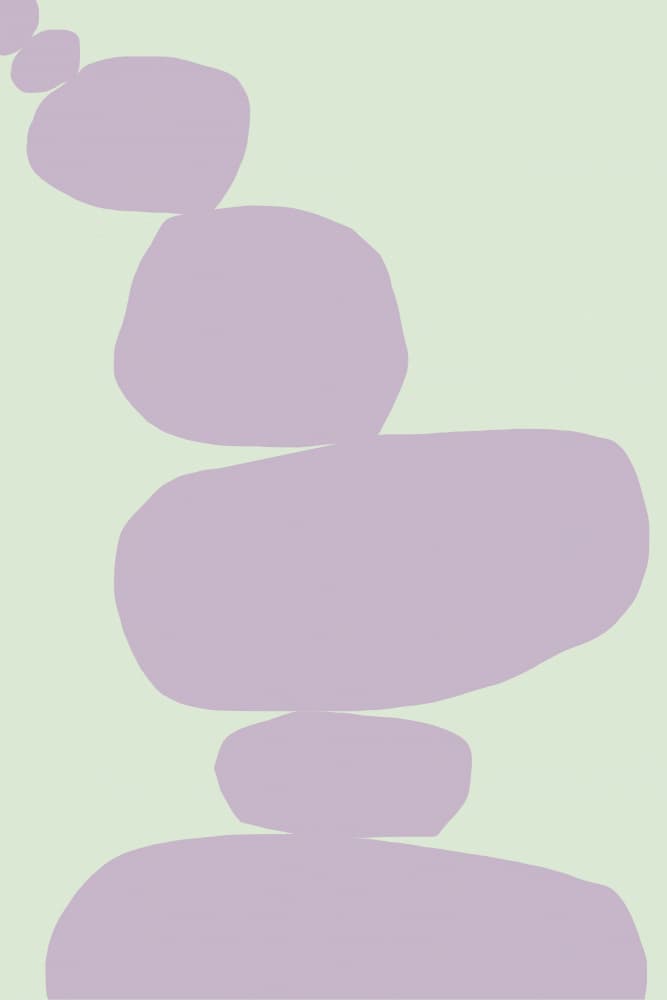 Stacked Zen Stones by Treechild — canvas wall art