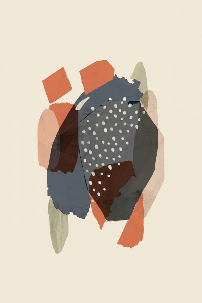 Organic Abstract Collage by cartissi — canvas wall art