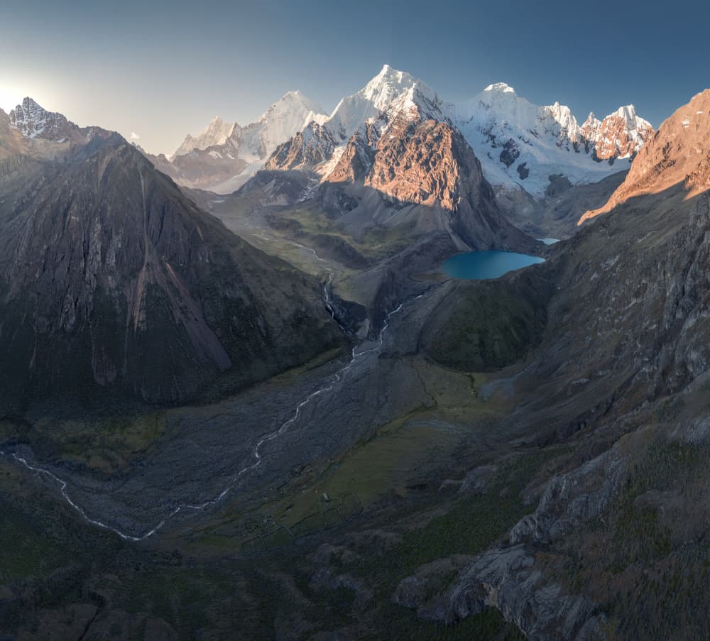 Grand Mountain Lake Valley by Dennis Zhang — canvas wall art