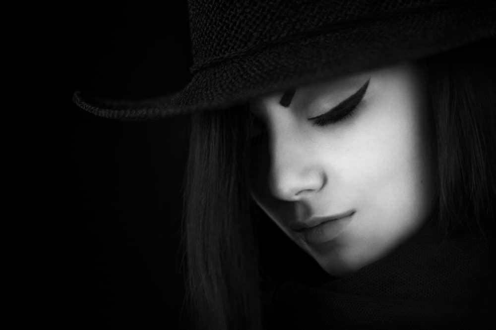 Mysterious Woman In Hat by Bobby Kostadinov — canvas wall art
