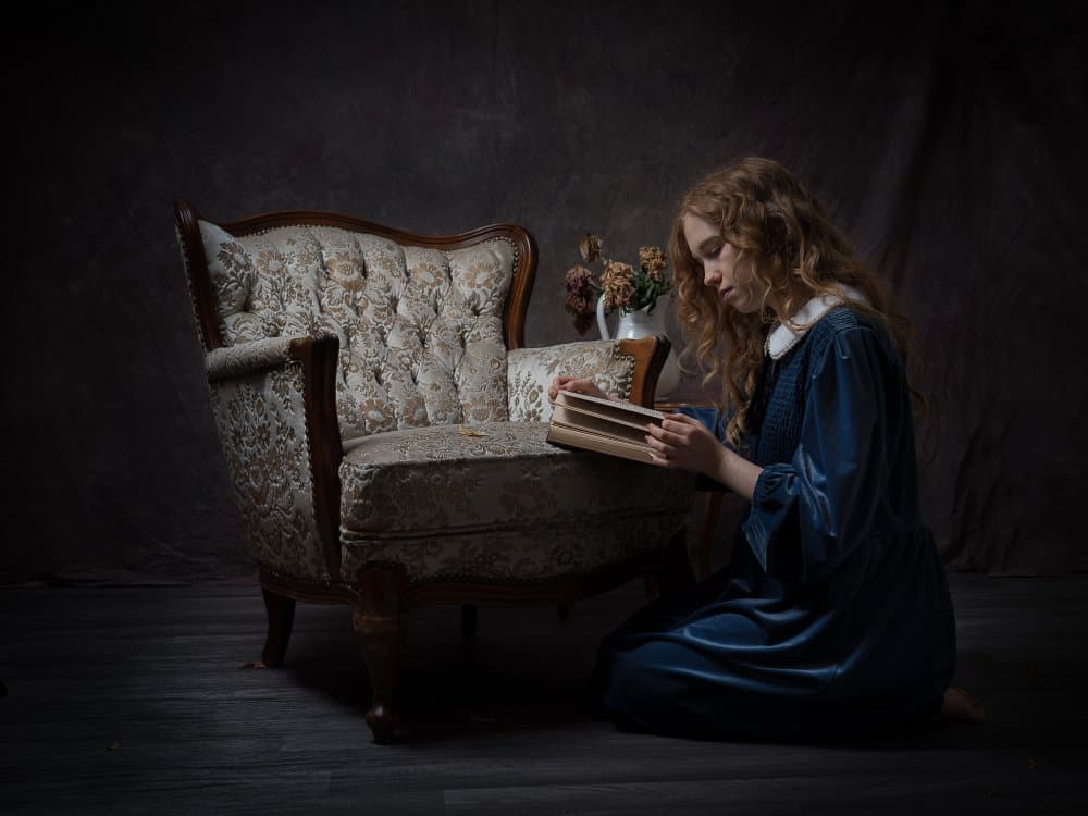 Quiet Reading Moment by Christian Kurz — canvas wall art