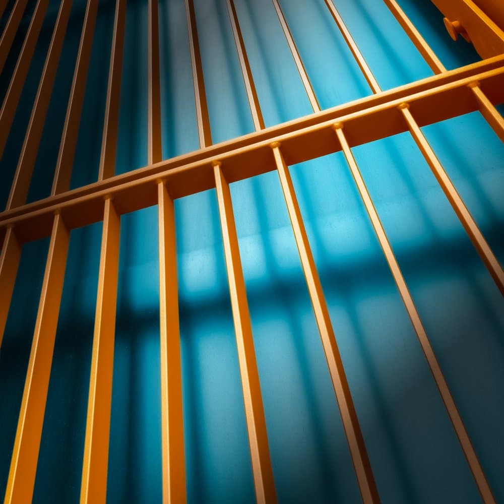 Sunlit Prison Bars by Marc Huybrighs — canvas wall art