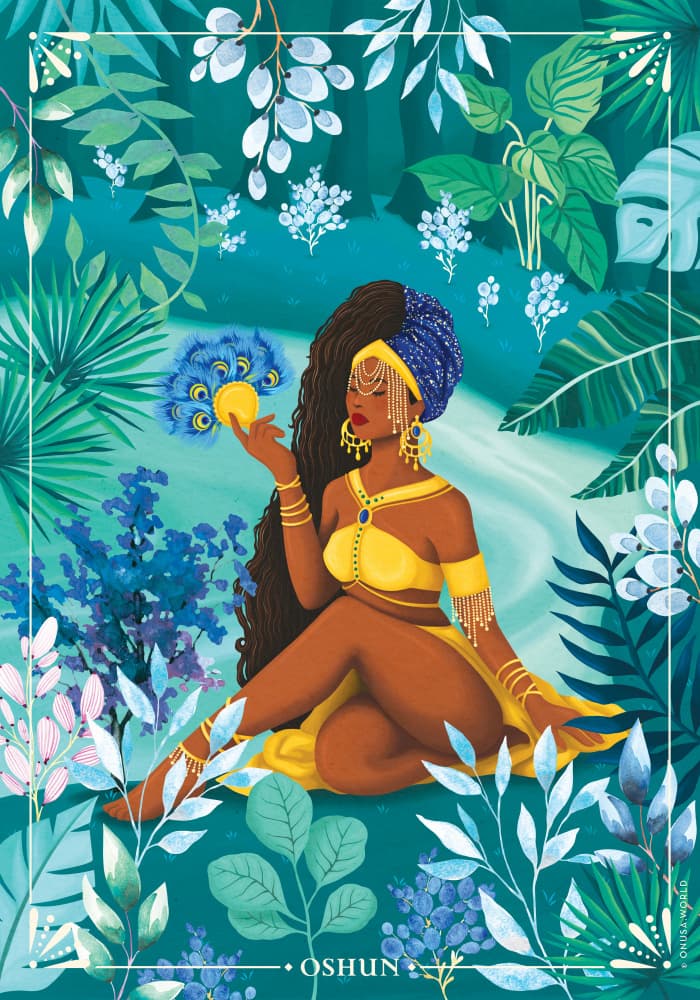 Oshun Orisha Goddess by Nour Tohme — canvas wall art