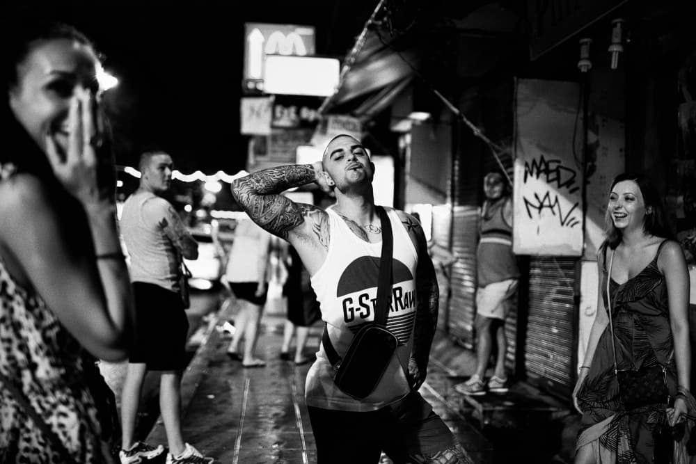 Confident Man City Night by Shinji Isobe — canvas wall art